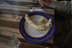 Lemon and sugar pancake - perfect