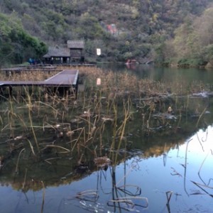 Peaceful lake on Mount Wudang. Recognise this from Karate Kid?