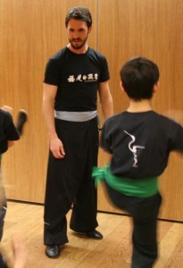 FWC Instructor Richard Wagstaff teaching a children's Kung Fu class