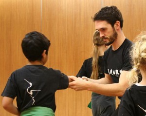 FWC Instructor Richard Wagstaff teaching a children's Kung Fu class