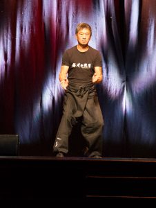 Dennis Ngo, Chief Instructor, Fujian White Crane Kung Fu & Tai Chi Martial Arts Club, performs a pattern at the Club's 40th Anniversary Celebration