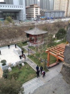 Birdsong Cafe outside the City wall at Xi'An